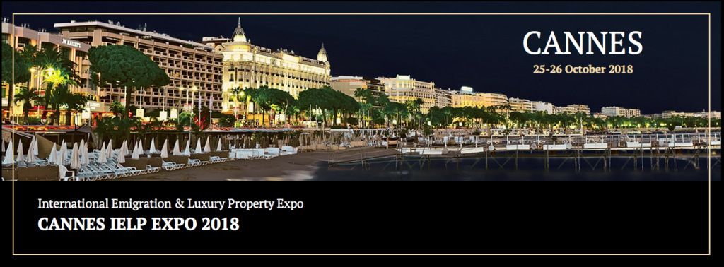 The Cannes International Luxury Property Expo (IELP), a large-scale conference and exhibition, will be held on 25 and 26 October 2018